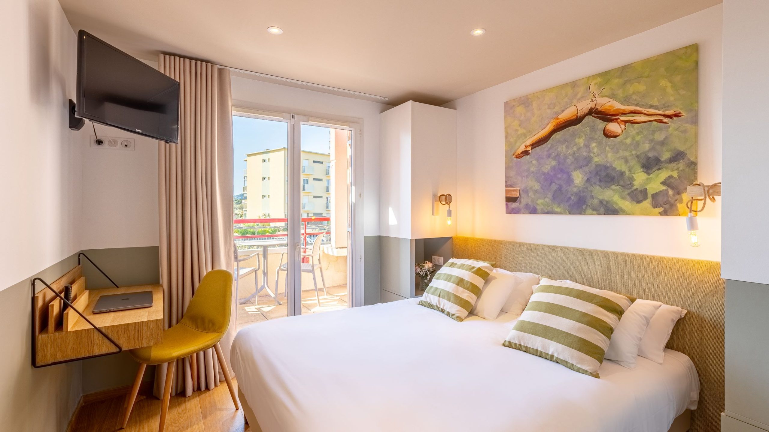 appartement double hôtel Kaliopé hébergement séminaire confort vue balcon