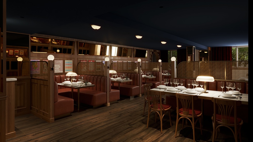 Brasserie chic et boisée du RockyPop Marseille