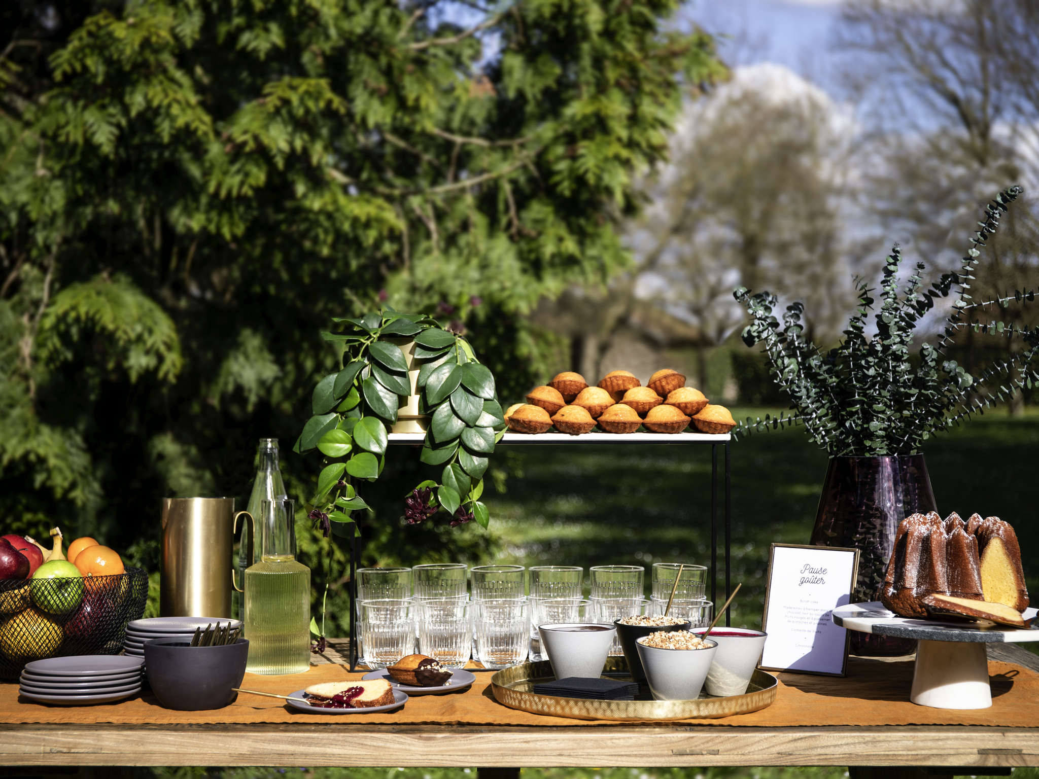 Séminaires Business Events vous présente un événement dans le jardin extérieure