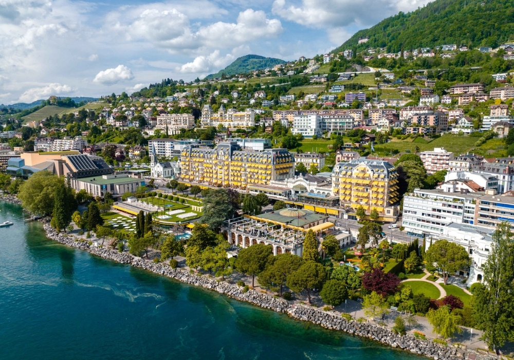Vue panoramique Fairmont Le Montreux Palace