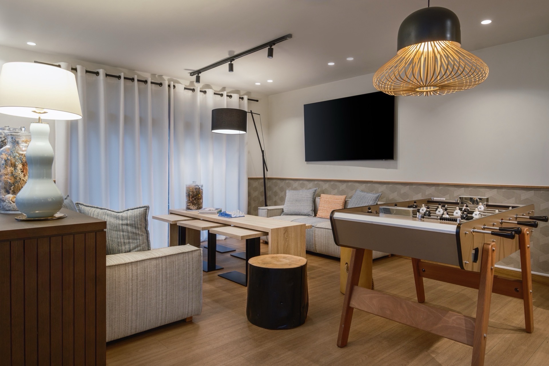 Salon de travail à l’Hôtel Arcanse Arcachon