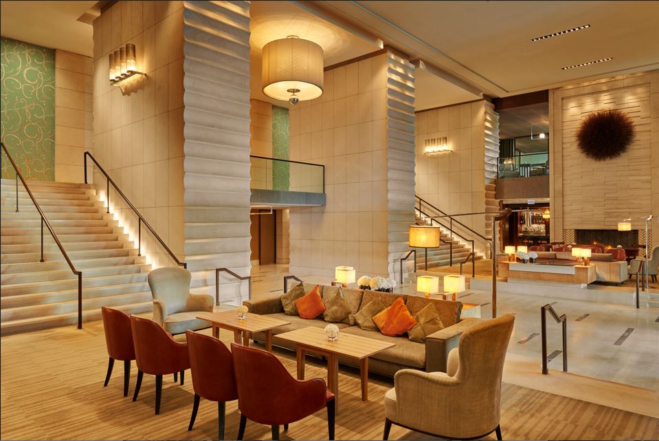Le lobby de l'InterContinental Geneve