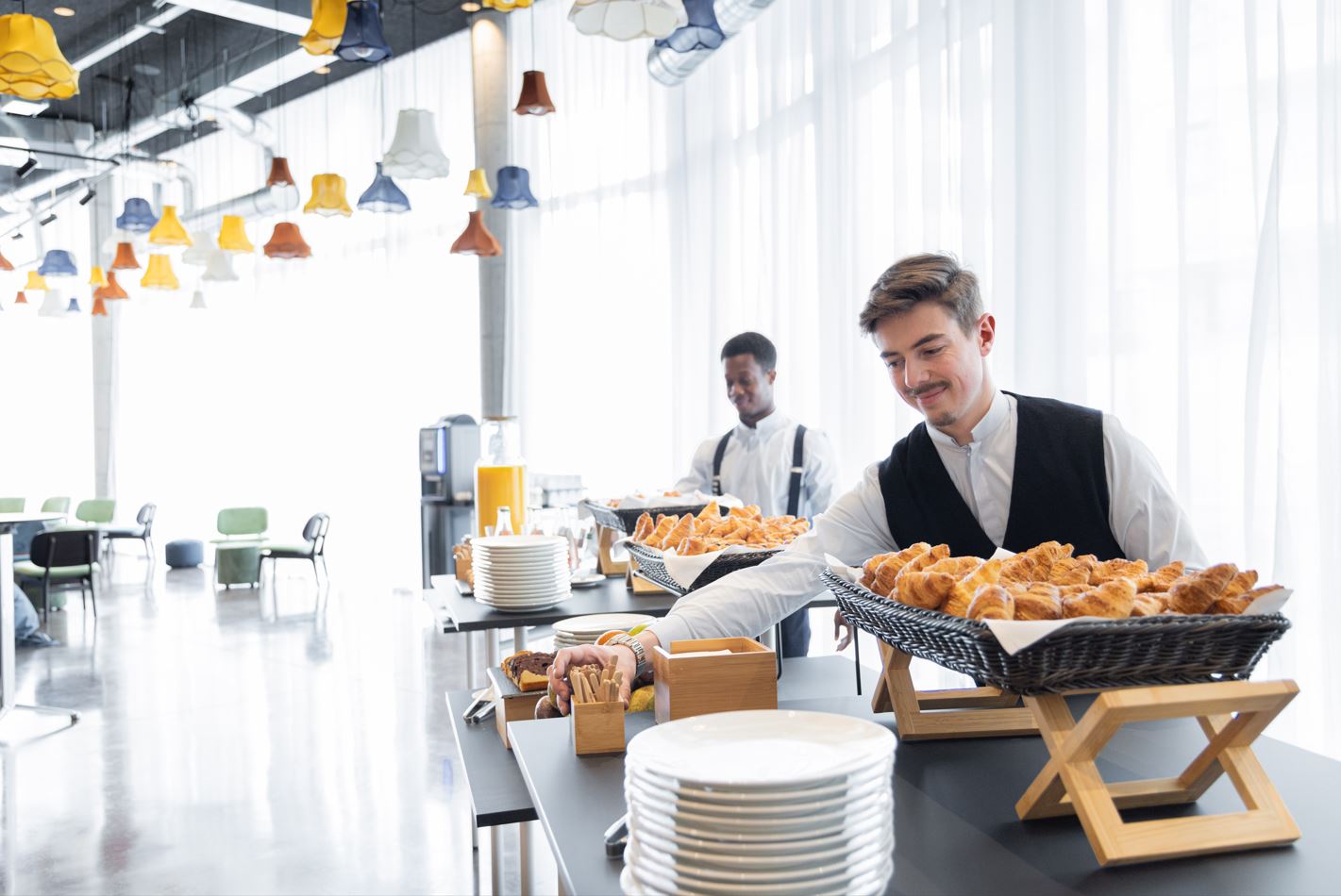 galerie dejeuner banquet buffet hotel repas affaires paris