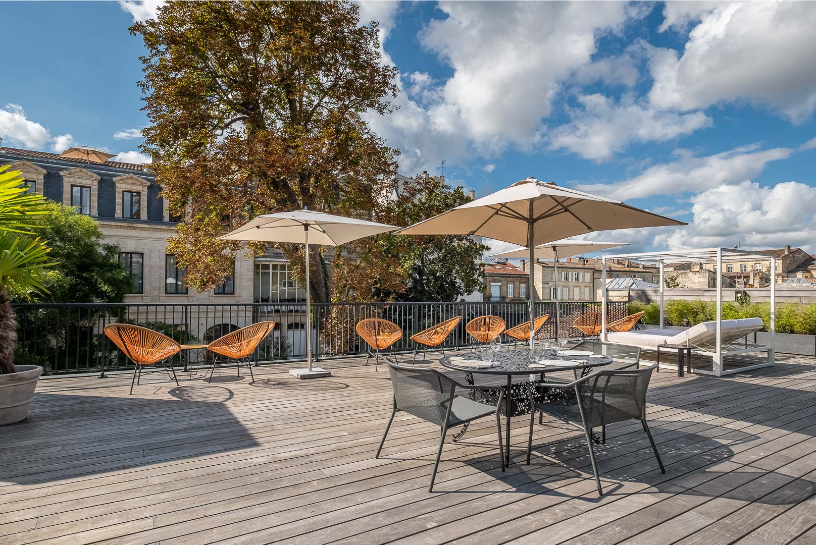 Terrasse rooftop – Le Palais Gallien à Bordeaux