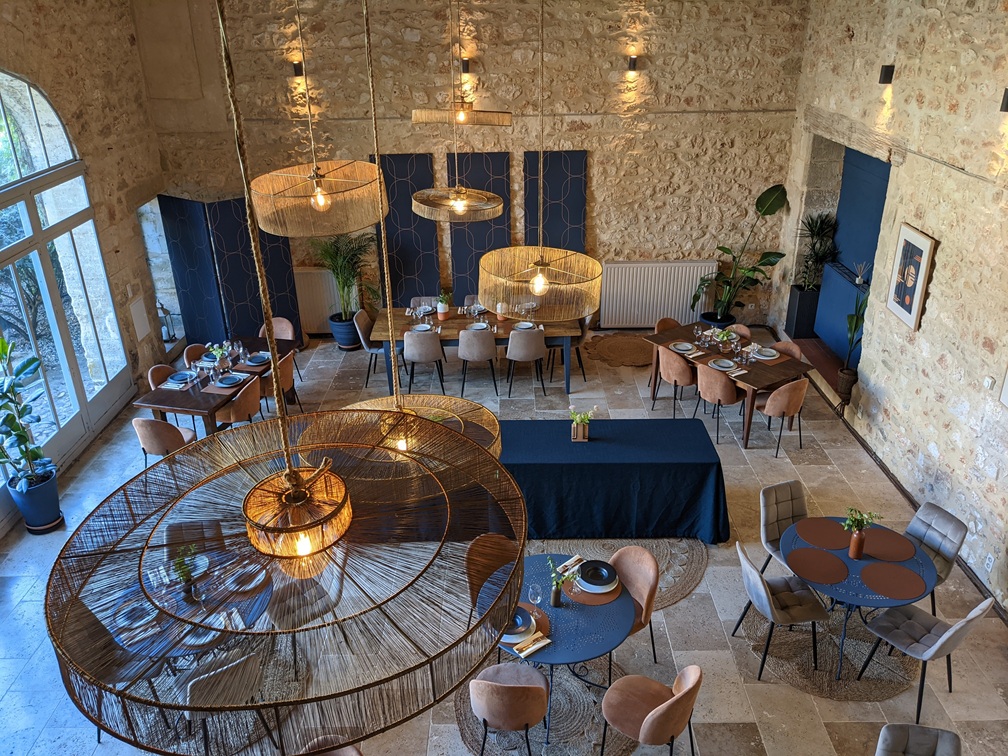 salle de réception du Mas des Oules