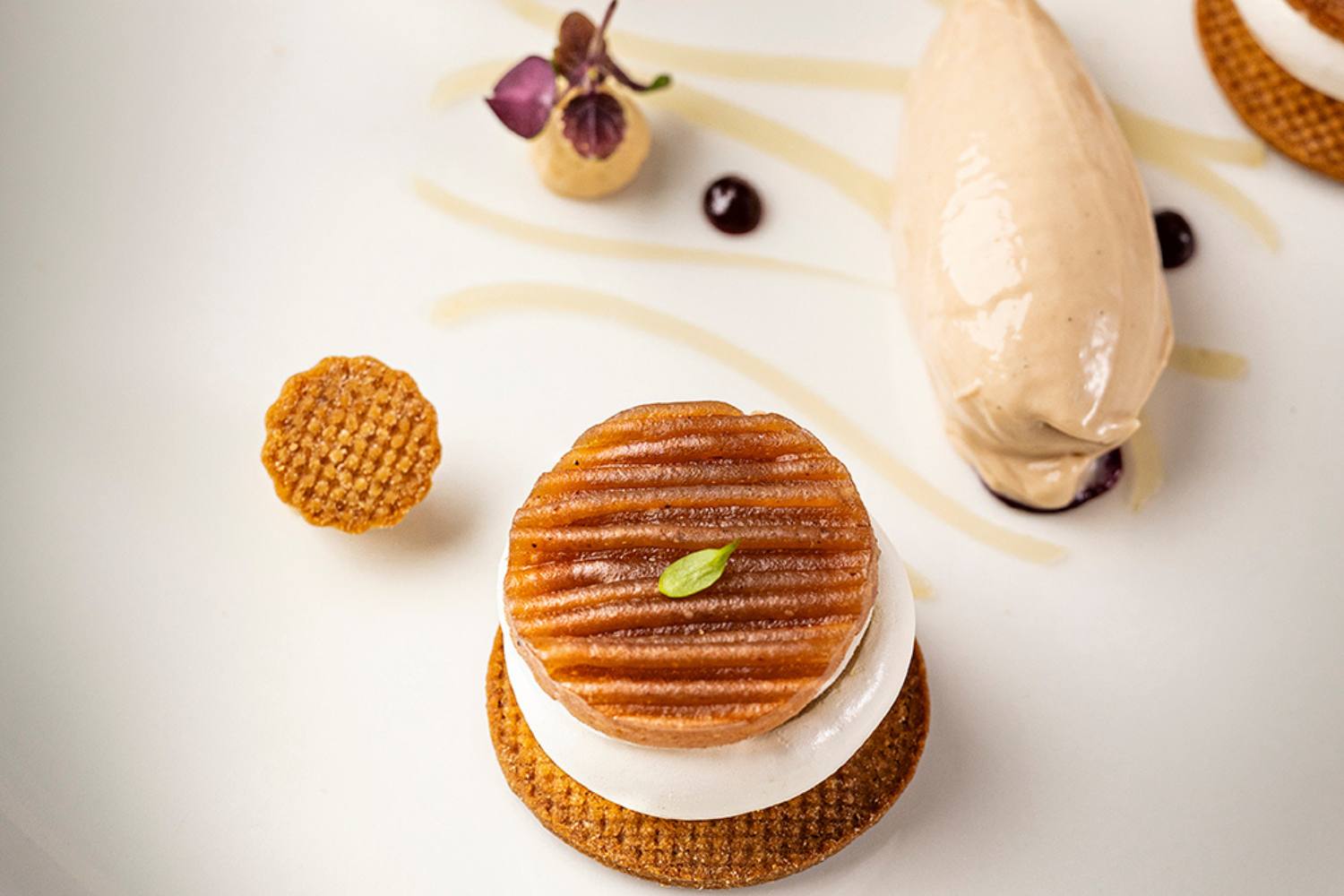 Dessert Mont-Blanc revisité au restaurant du Chalet Les Saytels