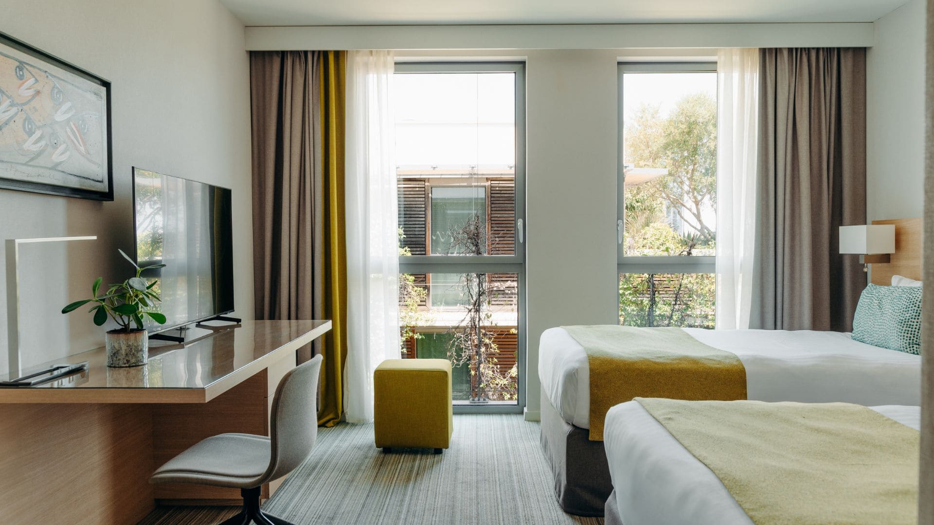 chambre twin Courtyard by Marriott Montpellier séminaire