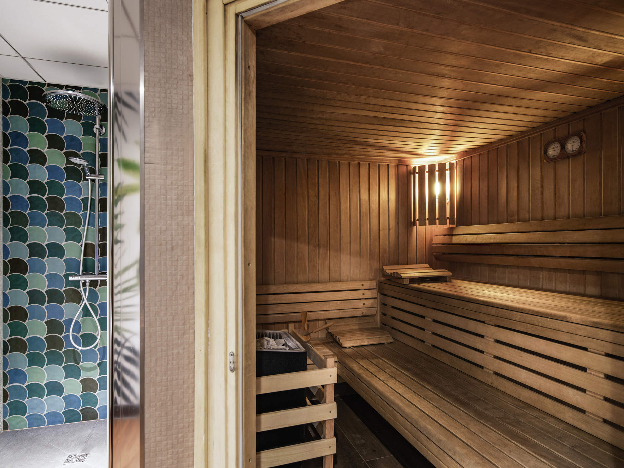 Séminaires Business Events vous présente le sauna du Mercure Hôtel Lille Aéroport