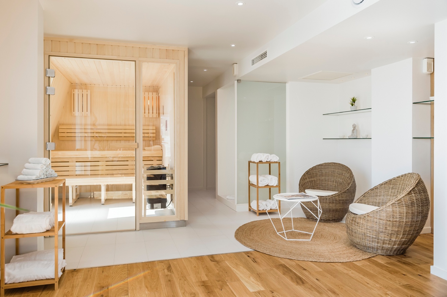 Espace bien-être et sauna au Seeko’o Hotel