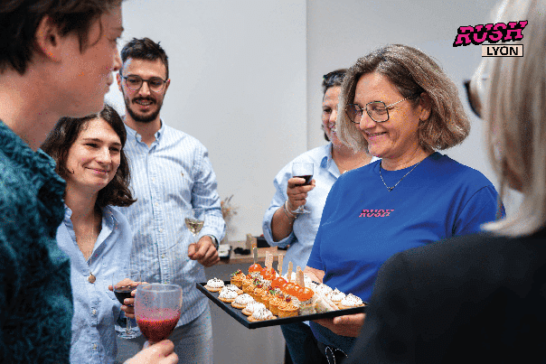 Pause gourmande pendant un événement chez Rush Lyon