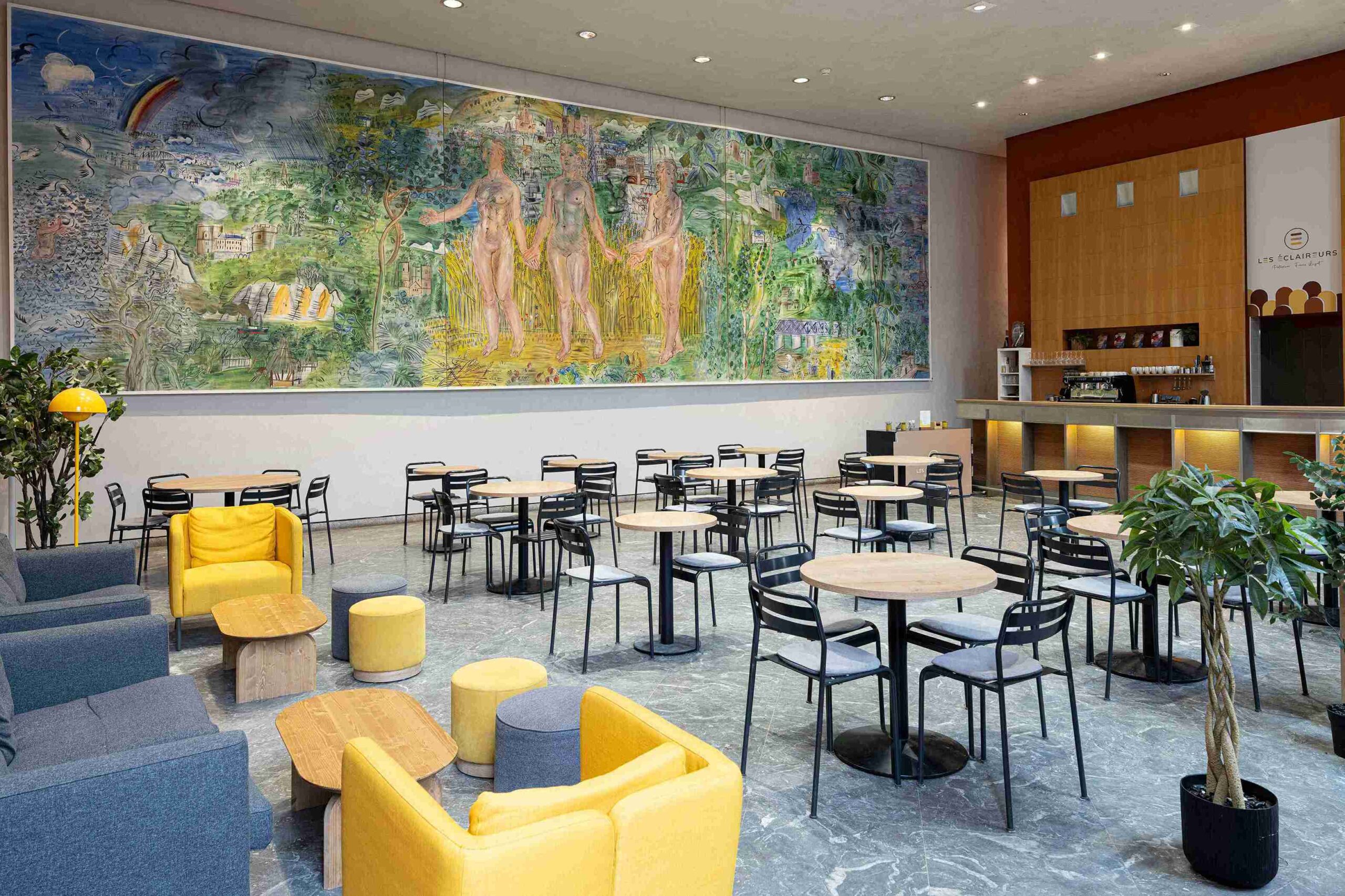 espace de café musée des beaux arts de Lyon