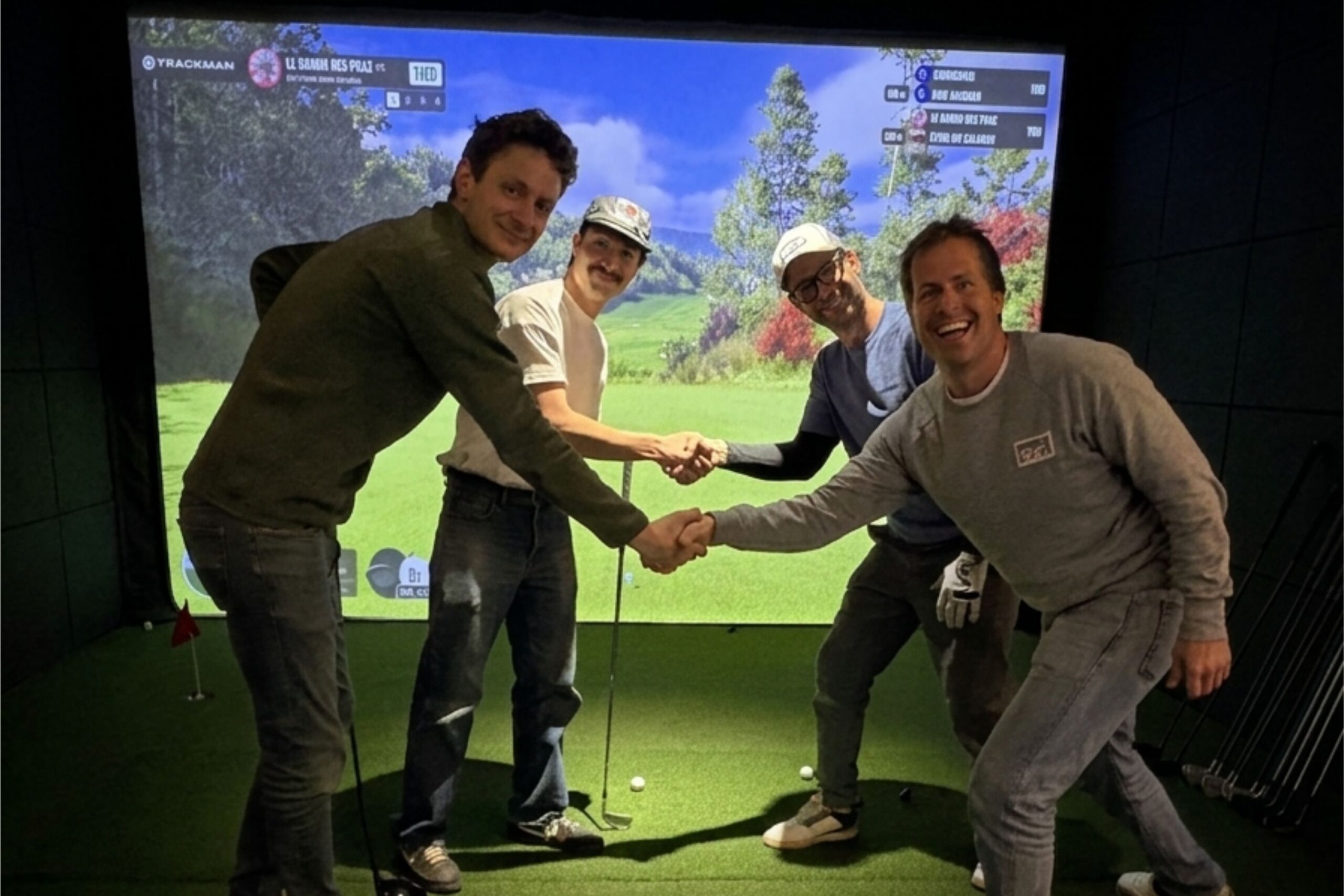 Team building sur simulateur de golf à Swing House Chamonix
