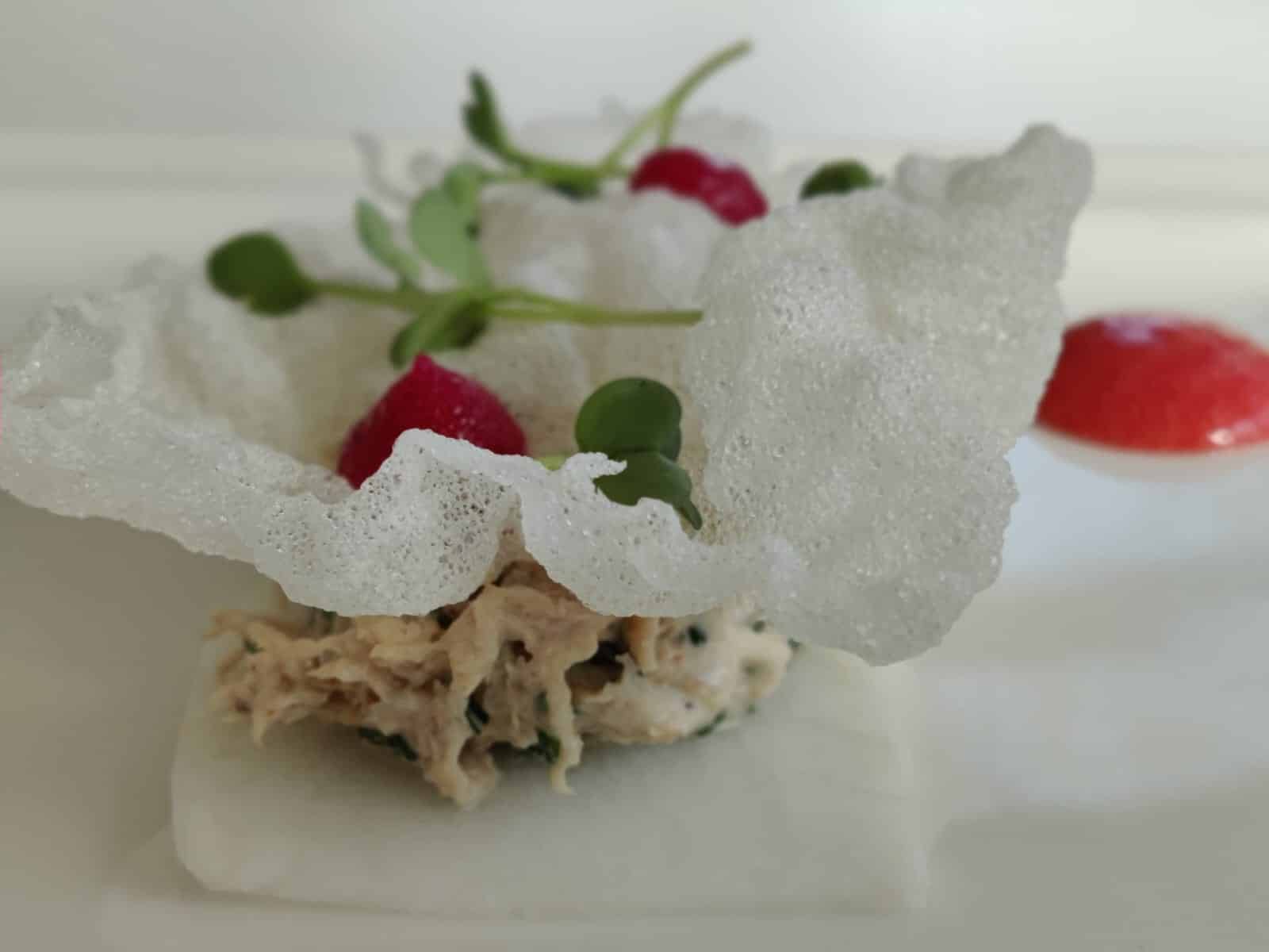 Tartare de crabe à déguster au Clos des Varennes