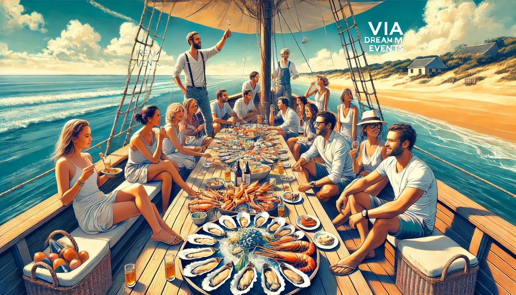 séminaire RSE dégustation fruits de mer navigation incentive ViaDream Events